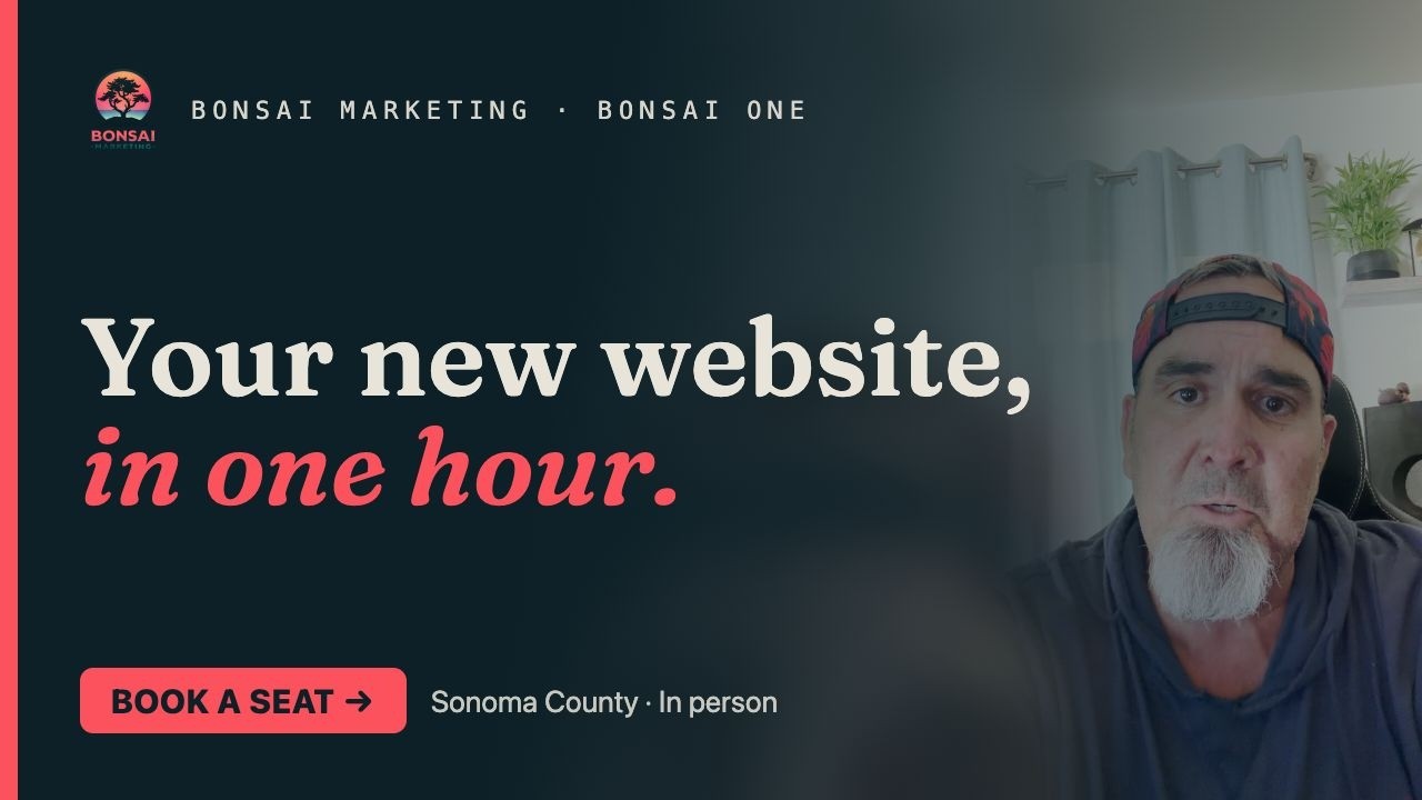 I'm Launching Bonsai One — Your Website, Built With You in One Hour