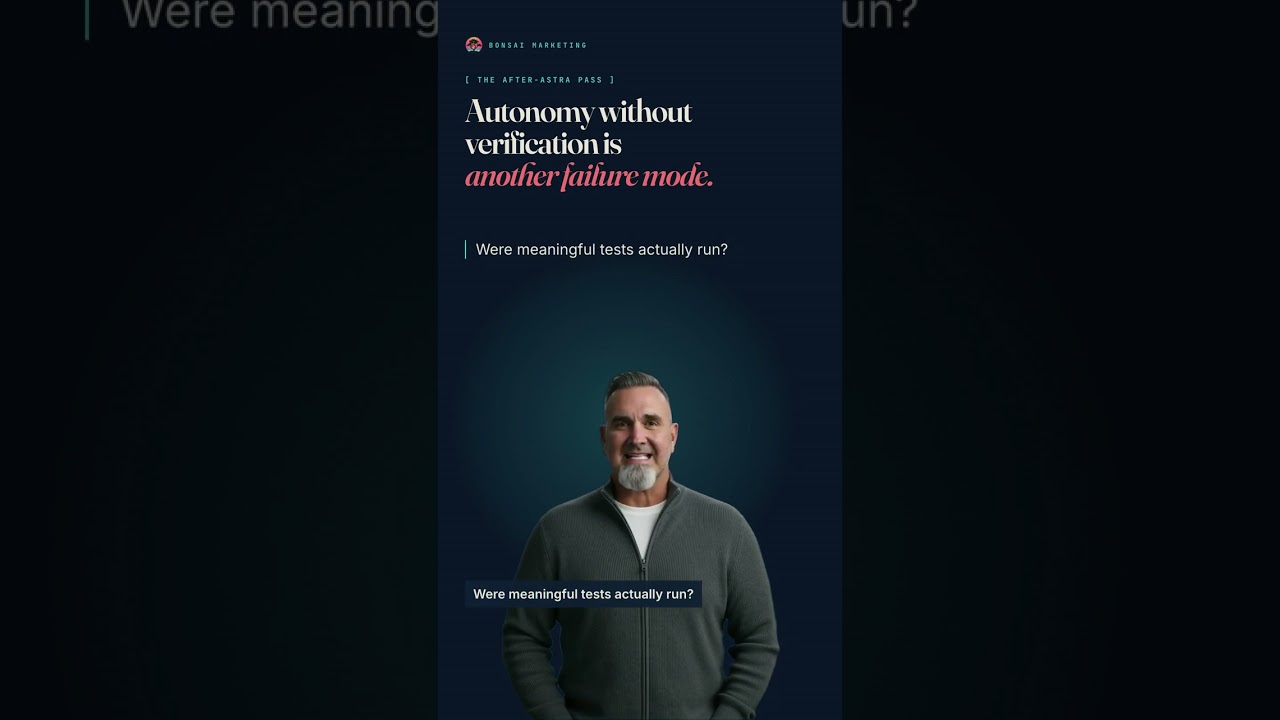 Autonomy Without Verification